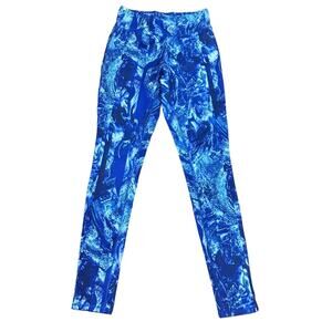 Mossimo Supply Co Blue Watercolor Yoga Leggings XS